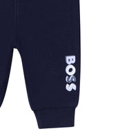 Pantalon de jogging Boss en coton - Bleu cargo
