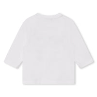 T-shirt à manches longue col rond - Blanc
