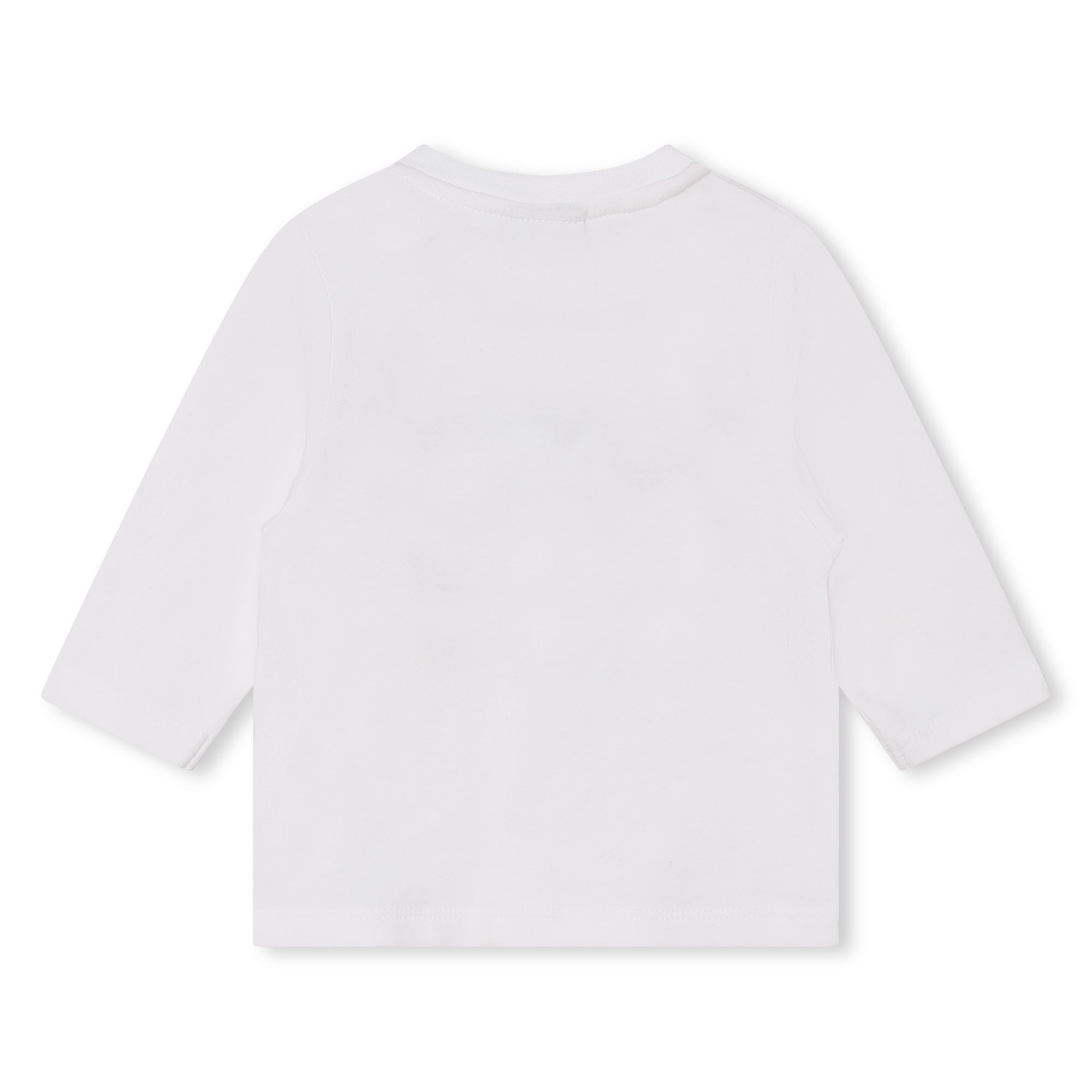 T-shirt à manches longue col rond - Blanc