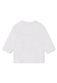 Long-sleeved cotton T-shirt - White
