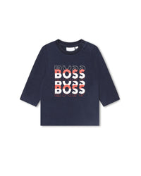 T-shirt à manches longue col rond - Bleu Cargo