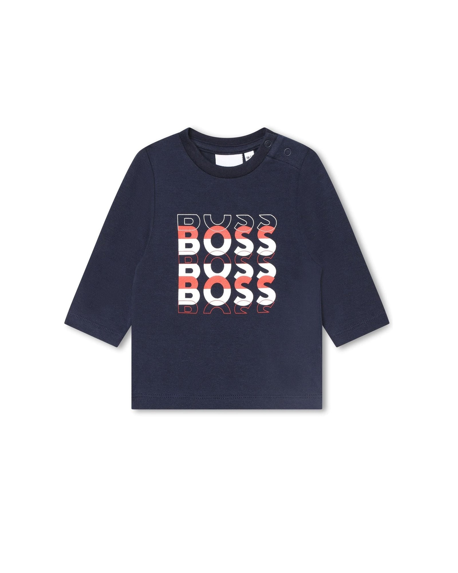 T-shirt à manches longue col rond - Bleu Cargo