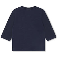 T-shirt à manches longue col rond - Bleu Cargo