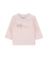 T-shirt manches longues en coton - Baby Pink