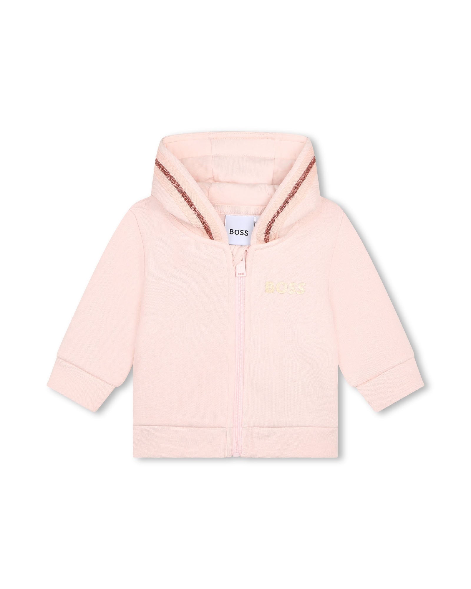 Cardigan jogging en coton - Baby Pink