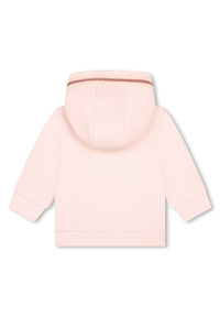 Cardigan jogging en coton - Baby Pink