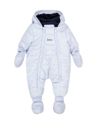 Combi-pilote à capuche à imprimé logo - Ciel