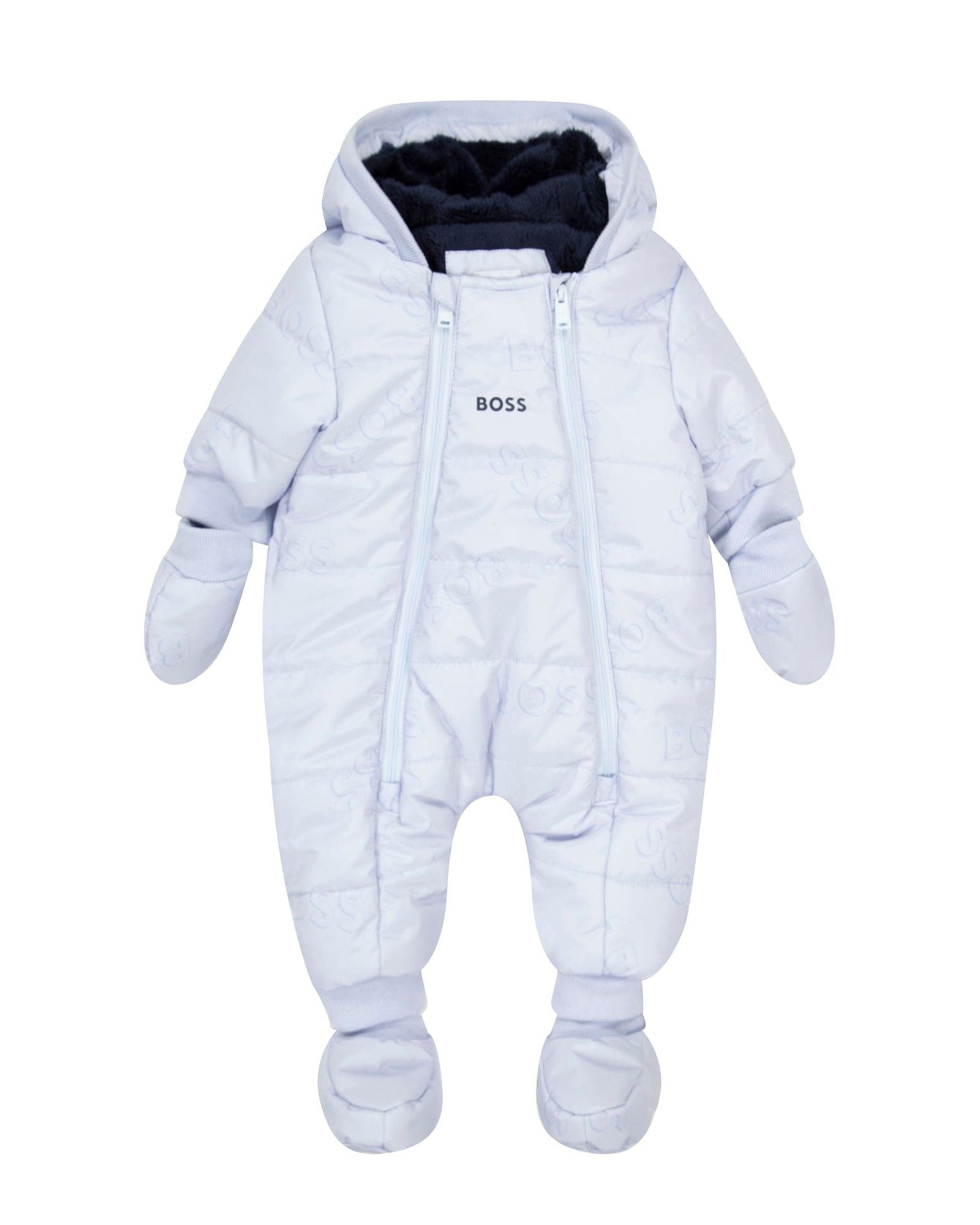 Combi-pilote à capuche à imprimé logo - Ciel