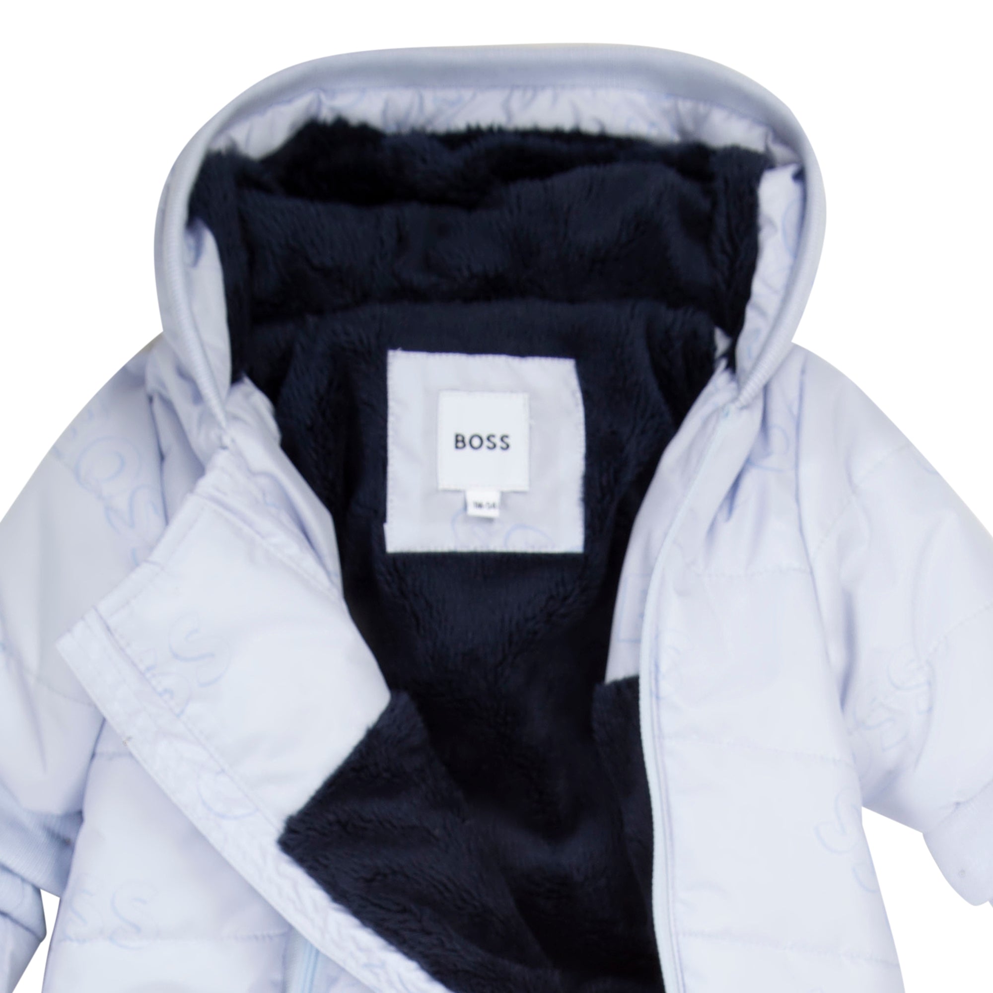 Combi-pilote à capuche à imprimé logo - Ciel