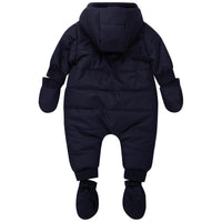 Combi-pilote à capuche à imprimé logo - Bleu cargo
