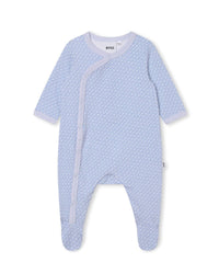 Pyjama en coton - Blanc bleu
