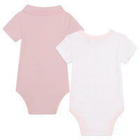 Lot de 2 bodys en coton - Baby Pink
