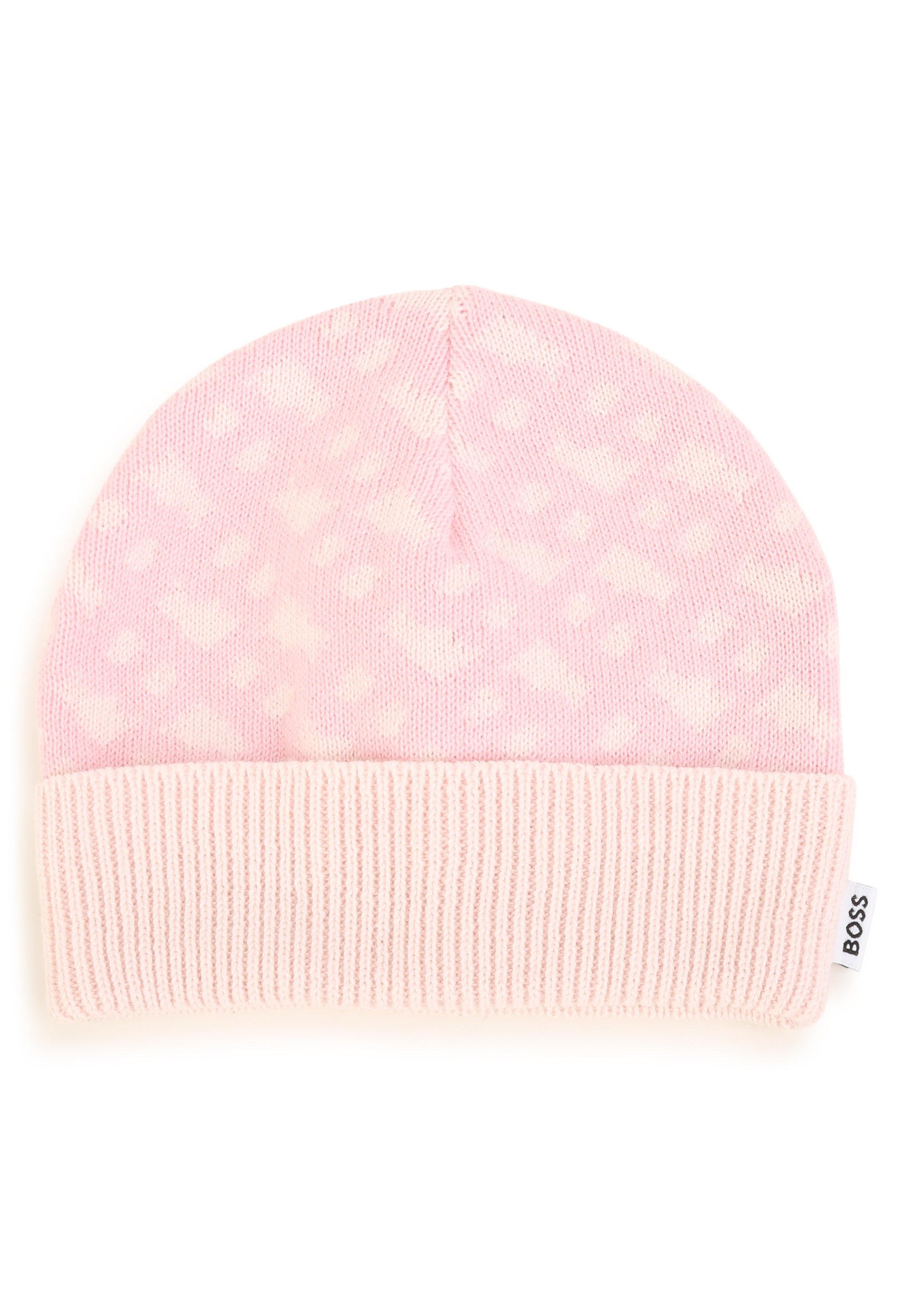 Ensemble bonnet et chaussons en coton - Baby Pink