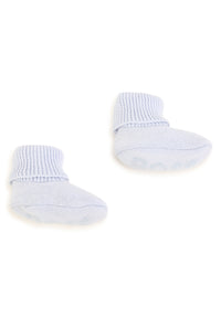Ensemble bonnet et chaussons en coton - Ciel
