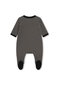 Cotton pyjama and bonnet set - Black