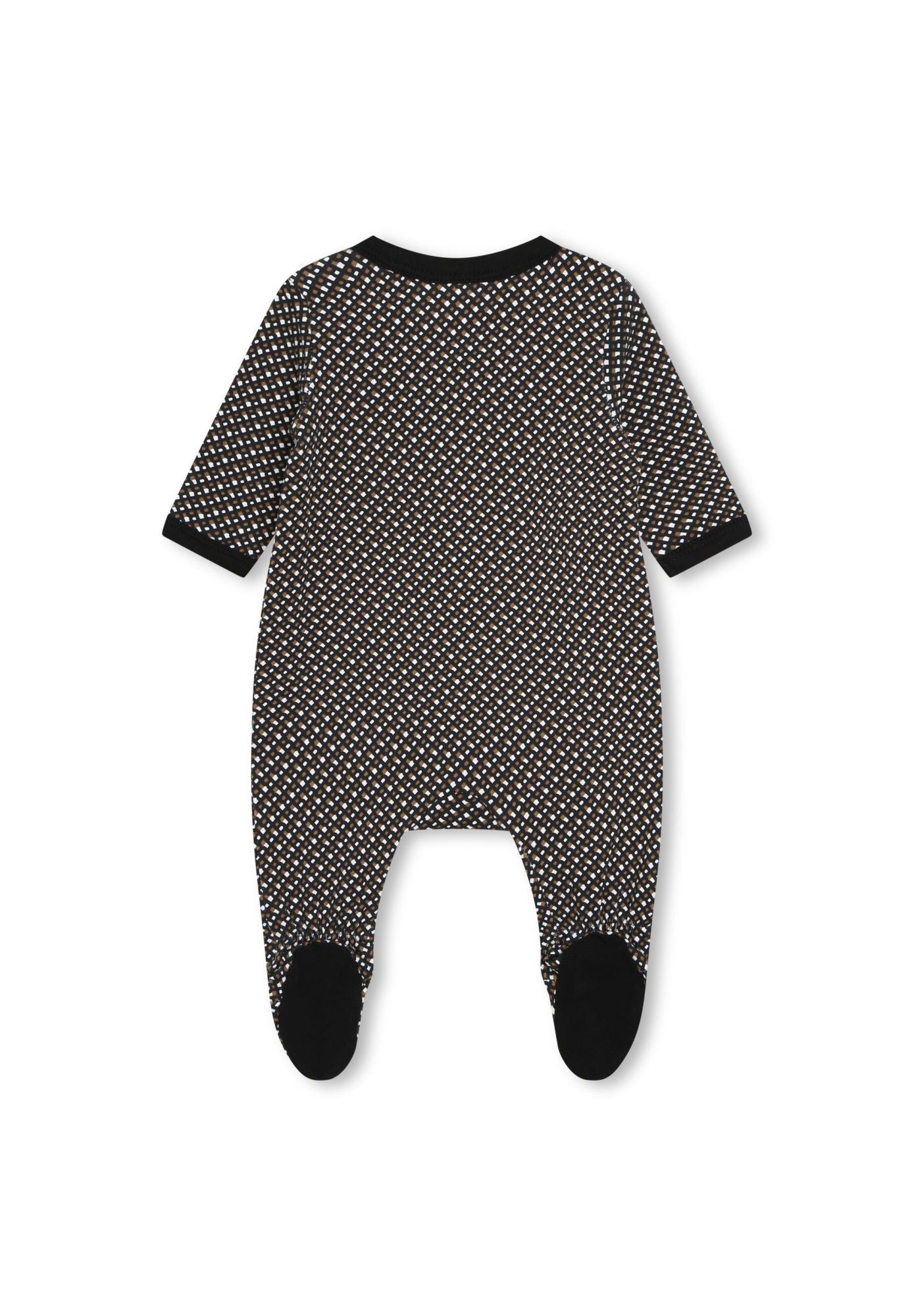 Cotton pyjama and bonnet set - Black