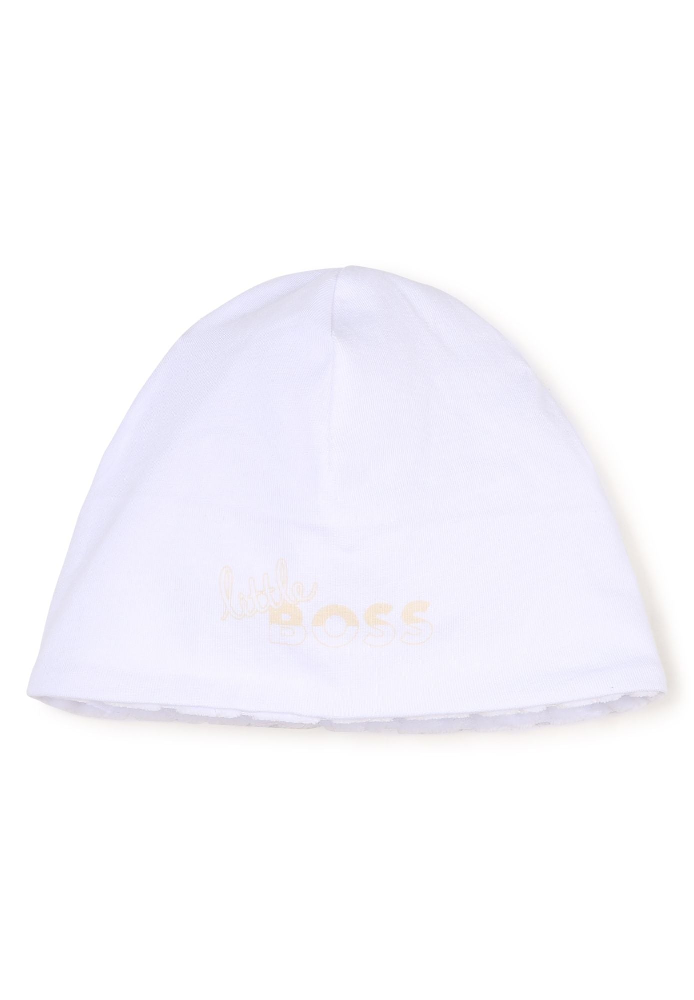 Ensemble pyjama et bonnet en coton - Blanc