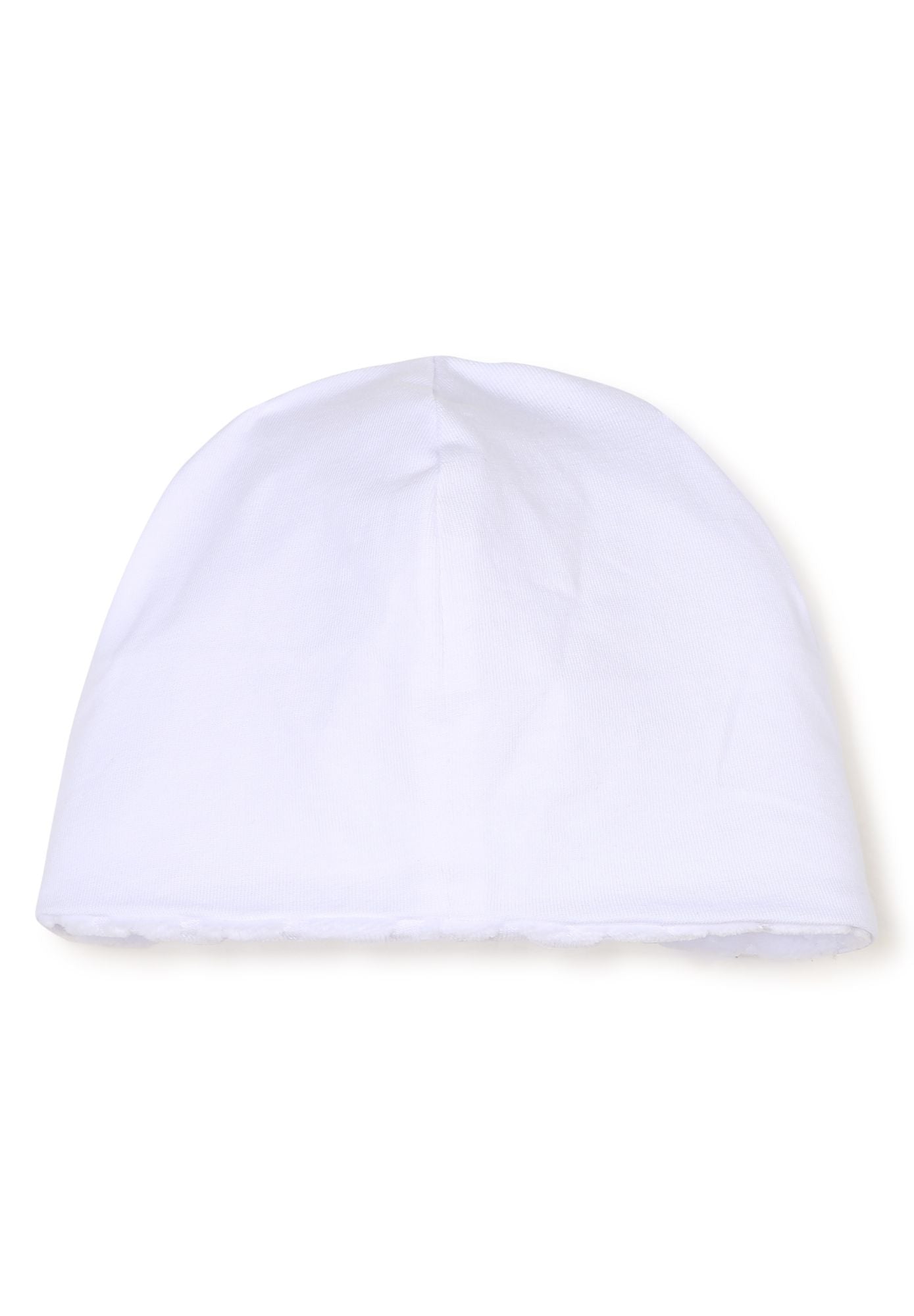 Ensemble pyjama et bonnet en coton - Blanc