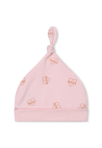 Ensemble pyjama et bonnet en coton - Baby Pink