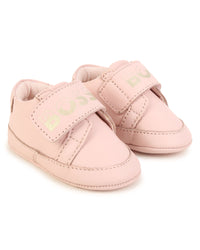 Soft leather slippers - Baby Pink