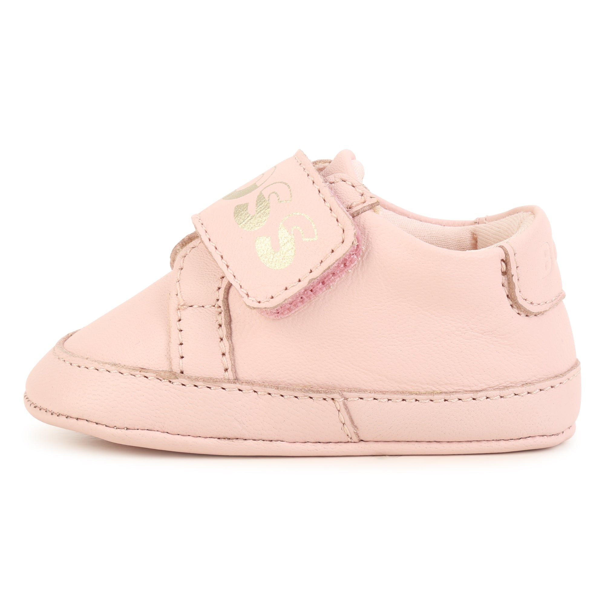 Soft leather slippers - Baby Pink