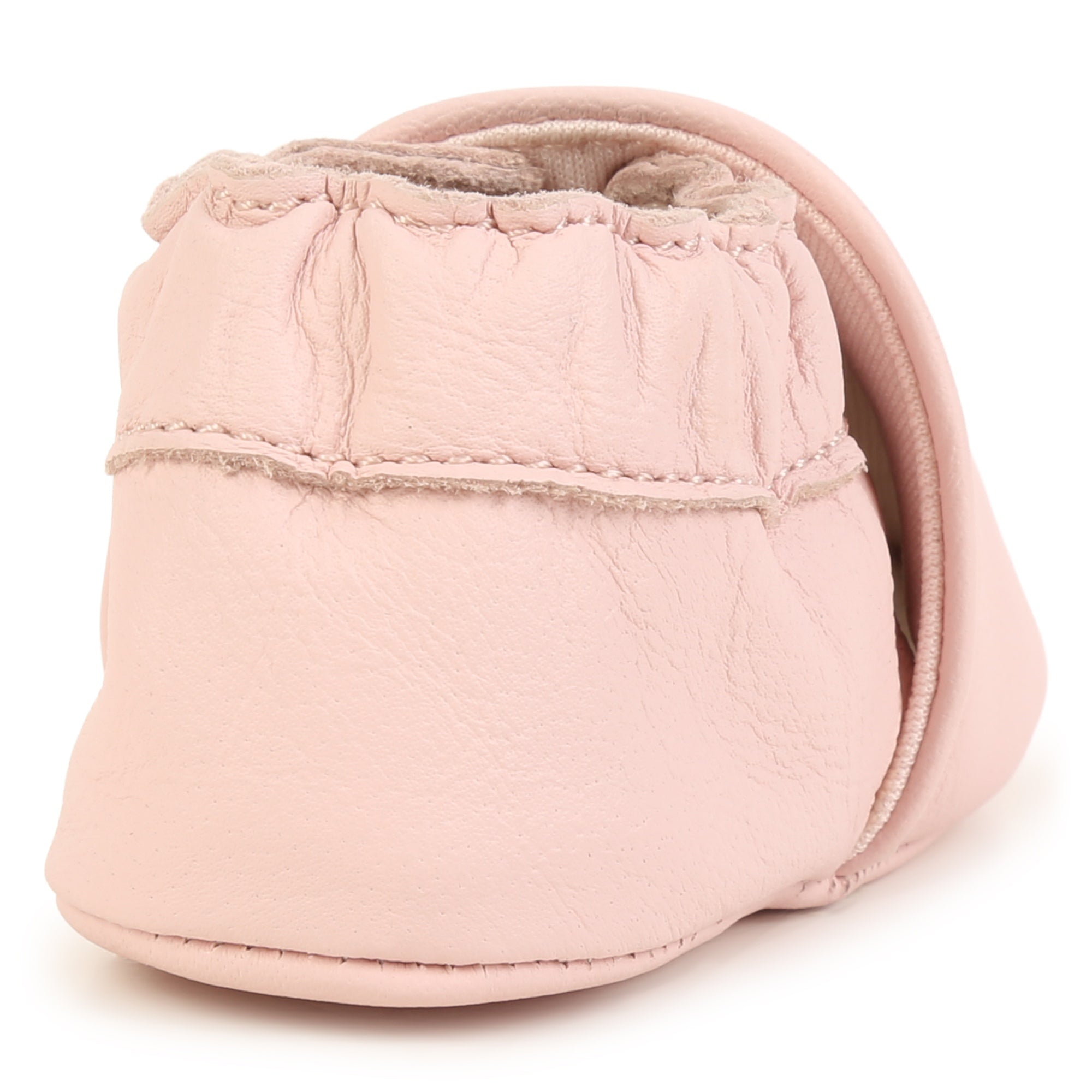 Chaussons souples en cuir - Baby Pink