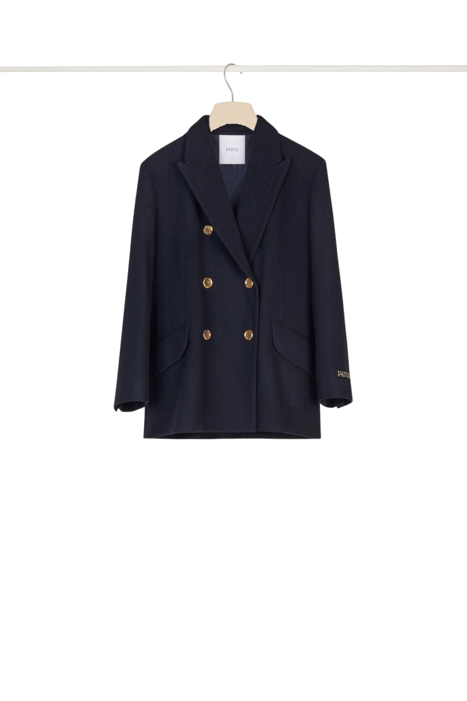 Veste croisée à boutons dorés