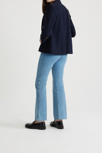 Veste croisée à boutons dorés