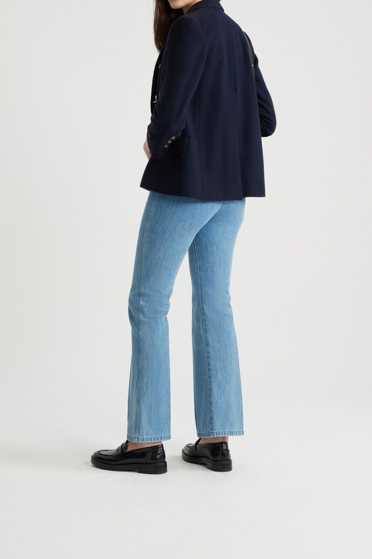 Veste croisée à boutons dorés