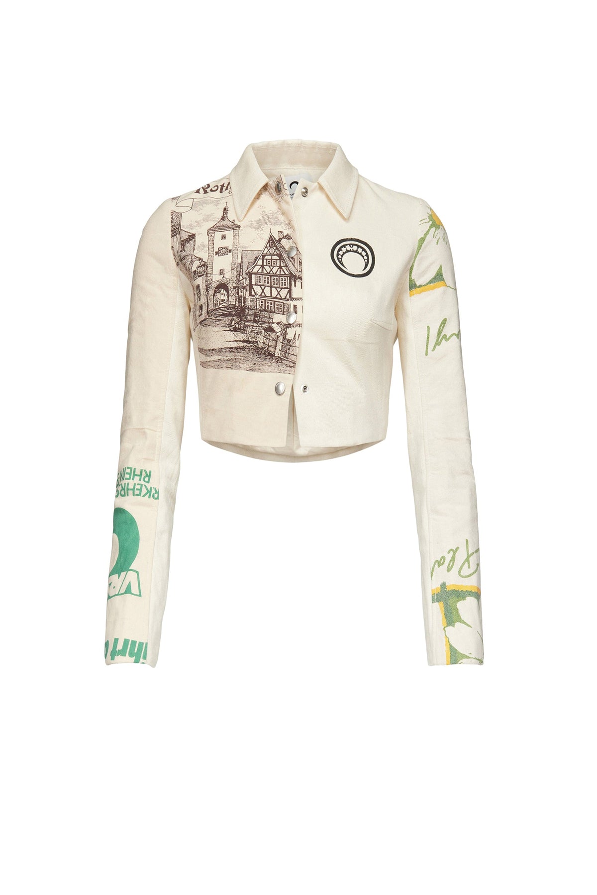 Veste de costume en tote bags Upcyclée - White