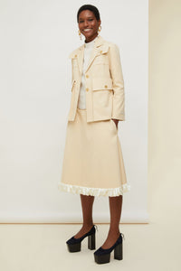 Short cotton jacket - Vanilla