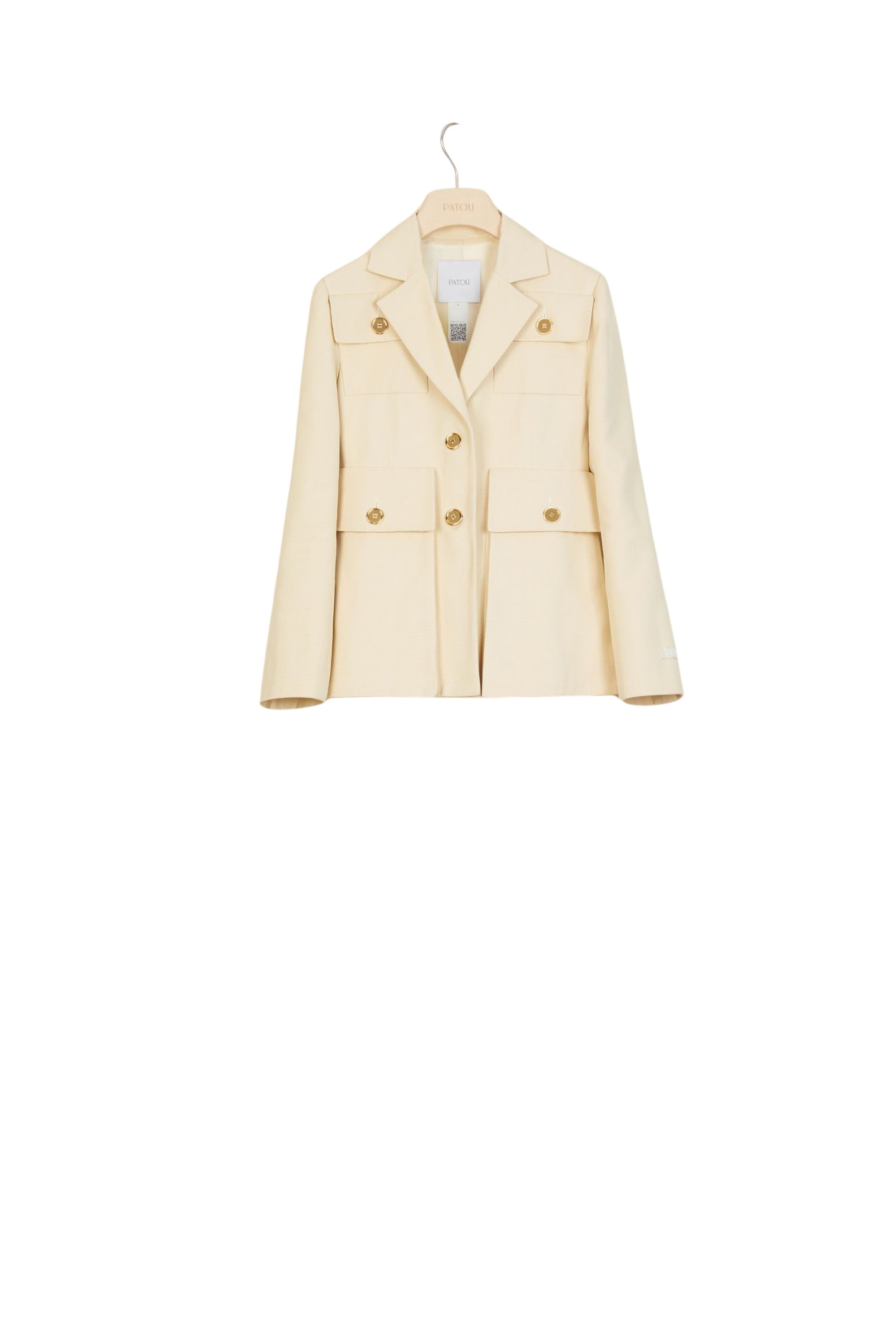 Short cotton jacket - Vanilla