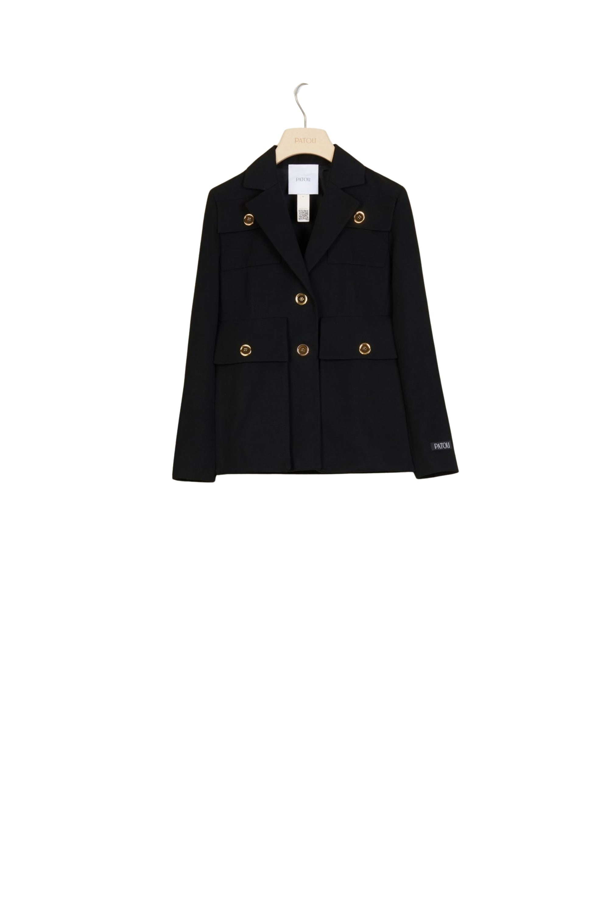 Short cotton jacket - Black
