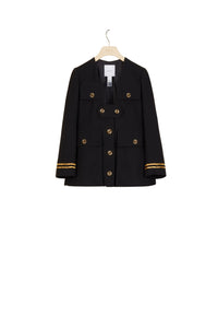 Embroidered cotton jacket - Black