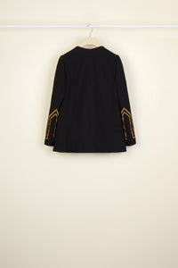 Saharienne in embroidered cotton - Black