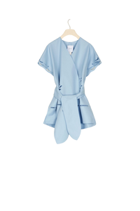 Veste à broderie ajourée - Blueberry