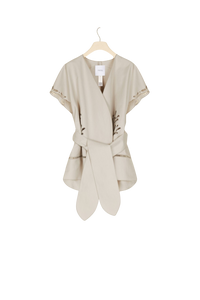 Veste à broderie ajourée - Gris Cendre