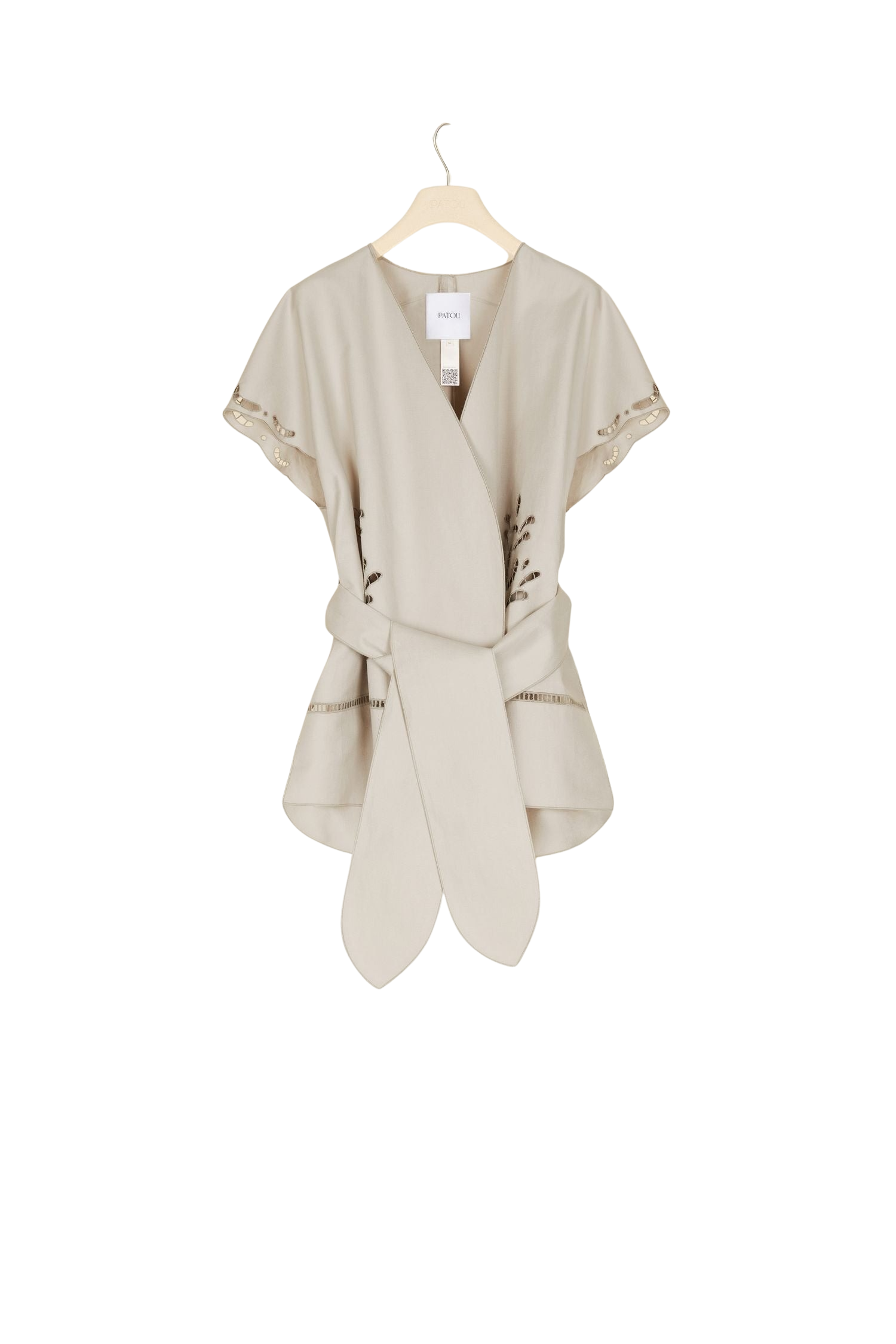 Veste à broderie ajourée - Gris Cendre