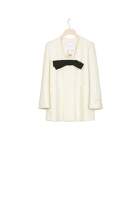 Veste en tweed à noeud - Sable