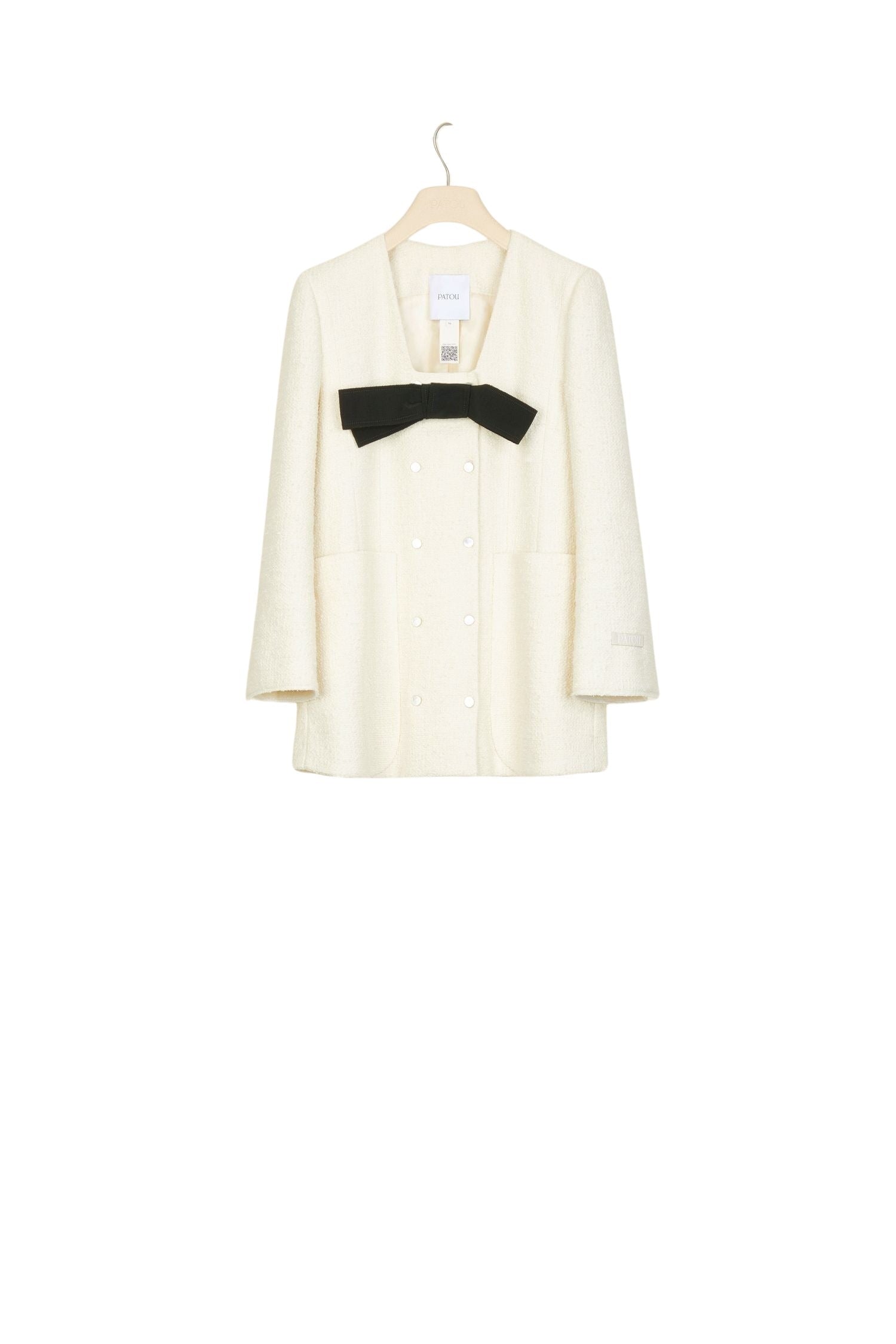 Veste en tweed à noeud - Sable