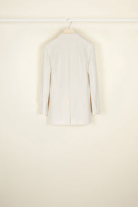 Veste en laine à bouton bijou - Champagne