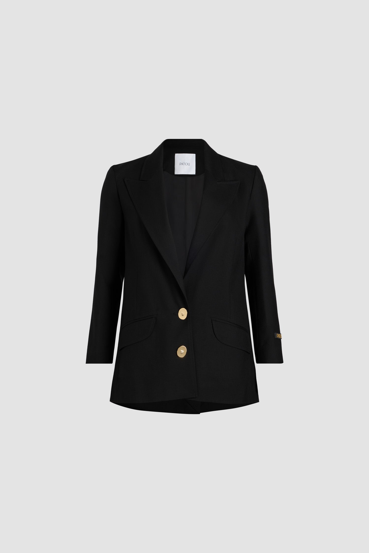 Veste en laine à bouton bijou