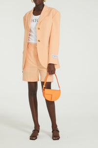 Veste ceinturée en laine technique