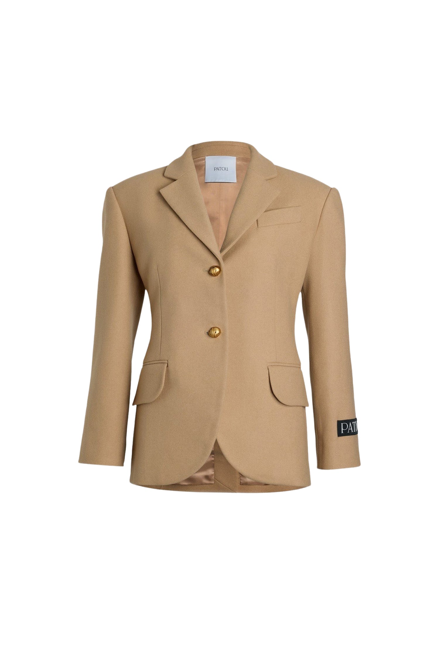 Veste ceinturée en laine et cachemire - Beige