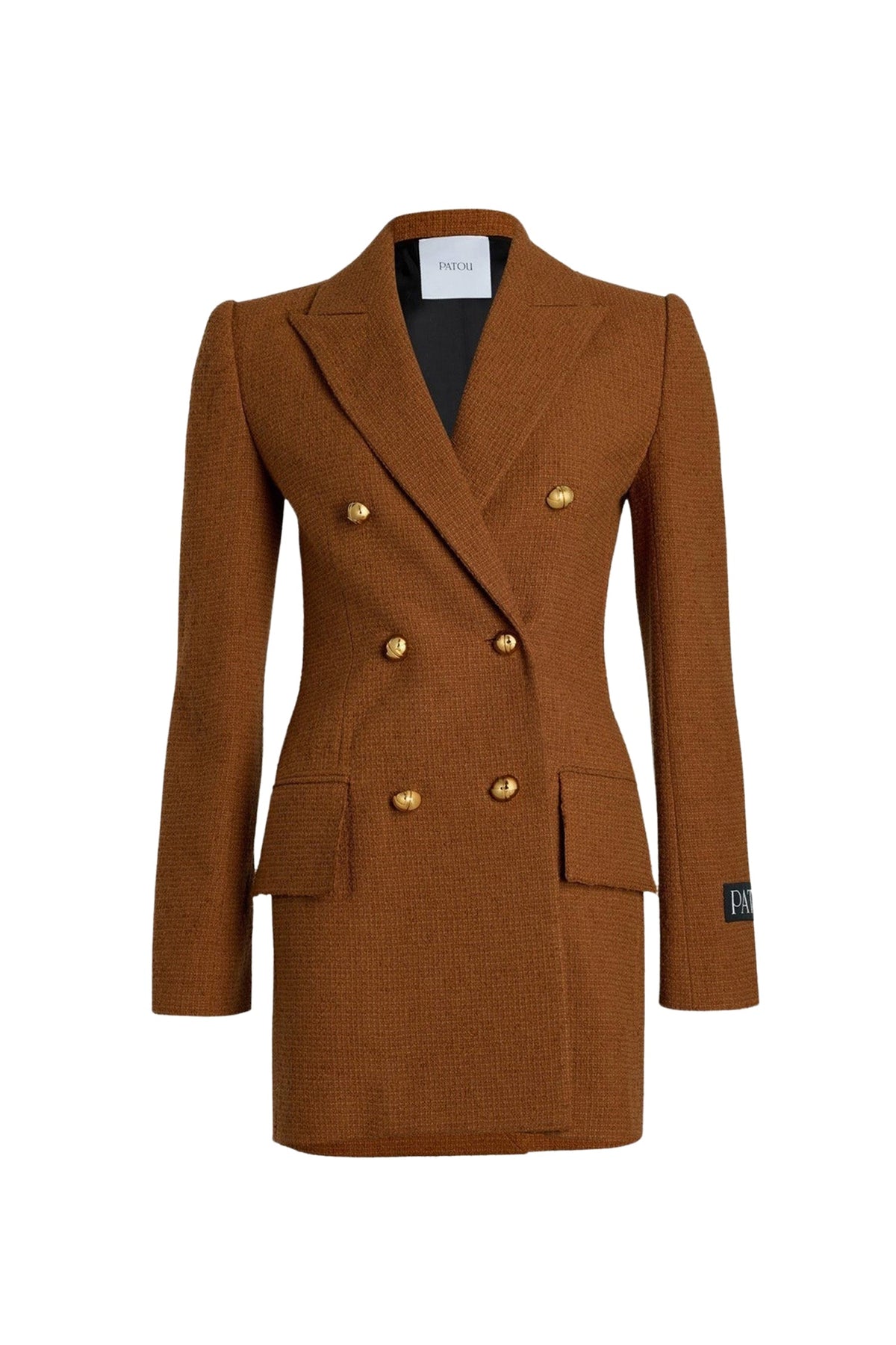 Autumn Leaf / Veste croisée en tweed de laine éco-responsable et coton bio