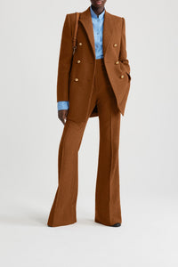 Autumn Leaf / Veste croisée en tweed de laine éco-responsable et coton bio