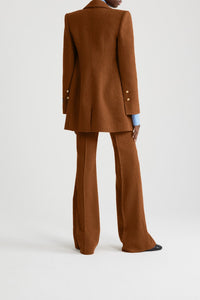 Autumn Leaf / Veste croisée en tweed de laine éco-responsable et coton bio