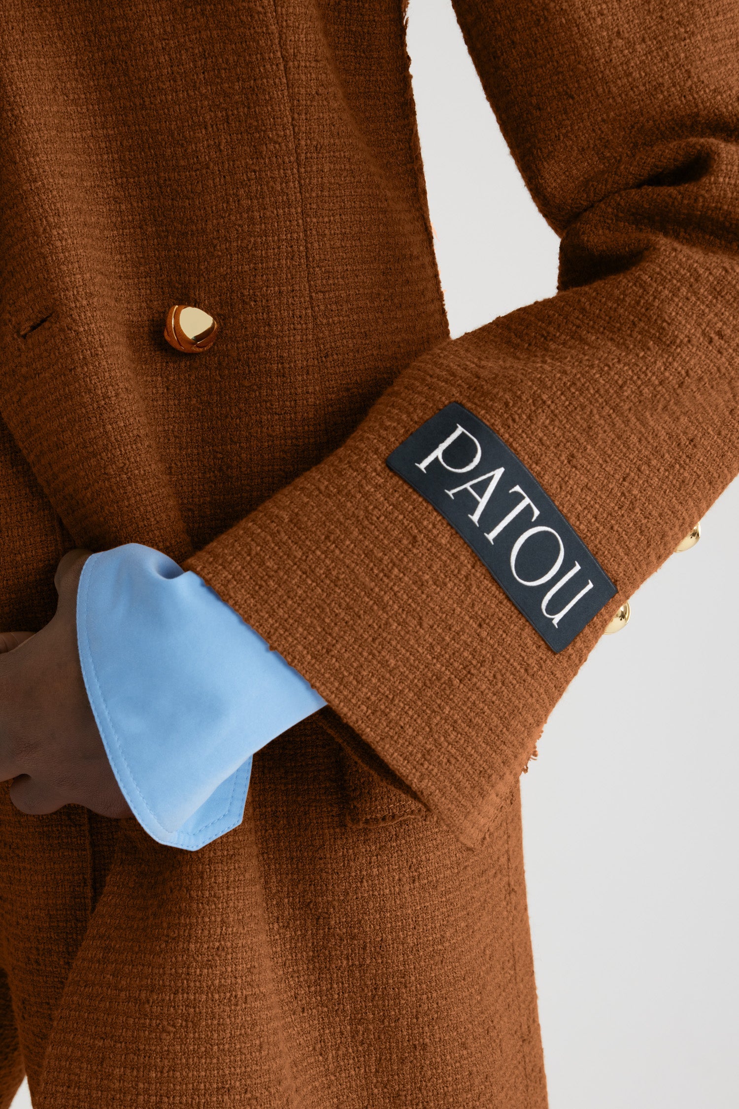 Autumn Leaf / Veste croisée en tweed de laine éco-responsable et coton bio
