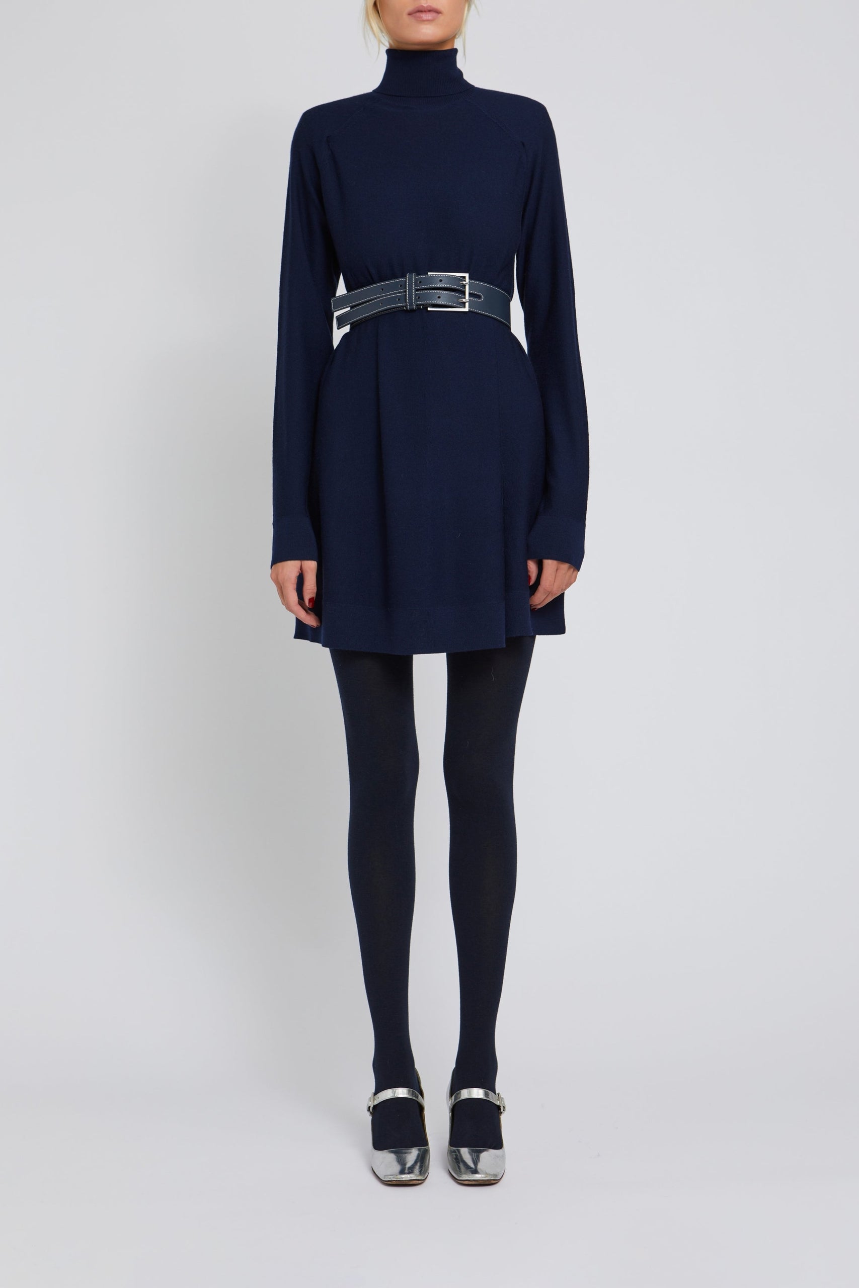 Robe courte Jack en laine - Navy