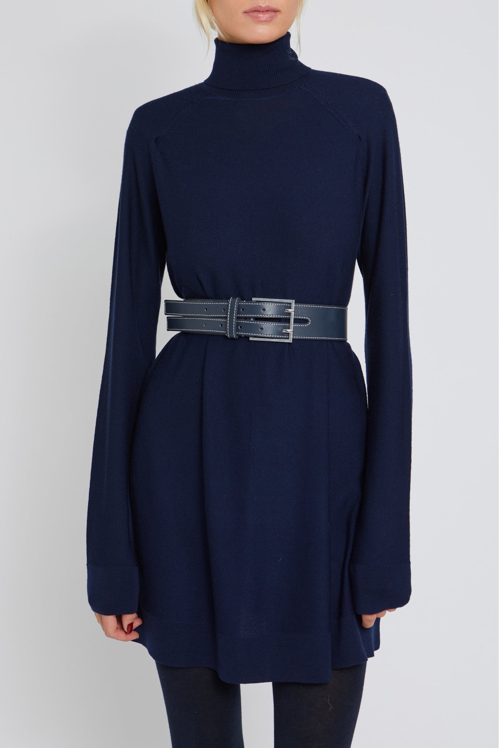 Robe courte Jack en laine - Navy